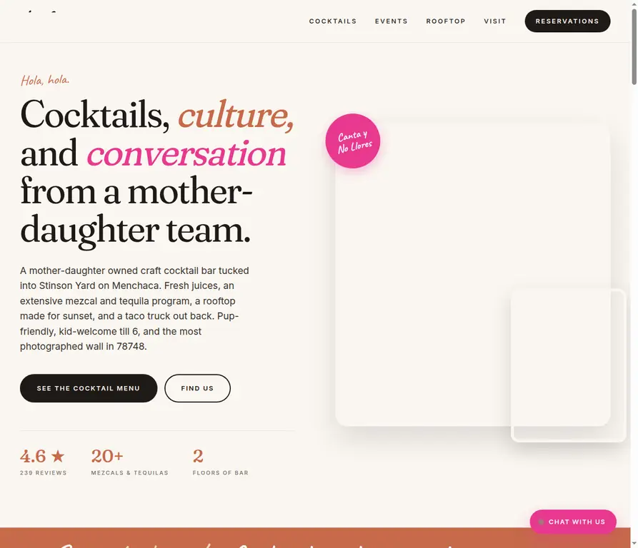 Concept website designed by Nightform Studio for Lulu's